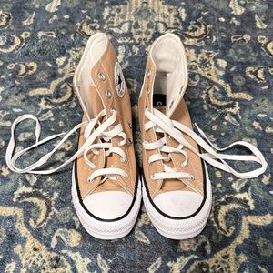 Converse Beige High-Top Sneakers